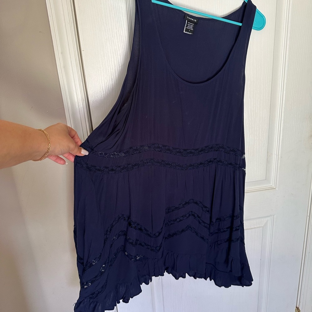 Torrid Blouse Tank Lace Size 1